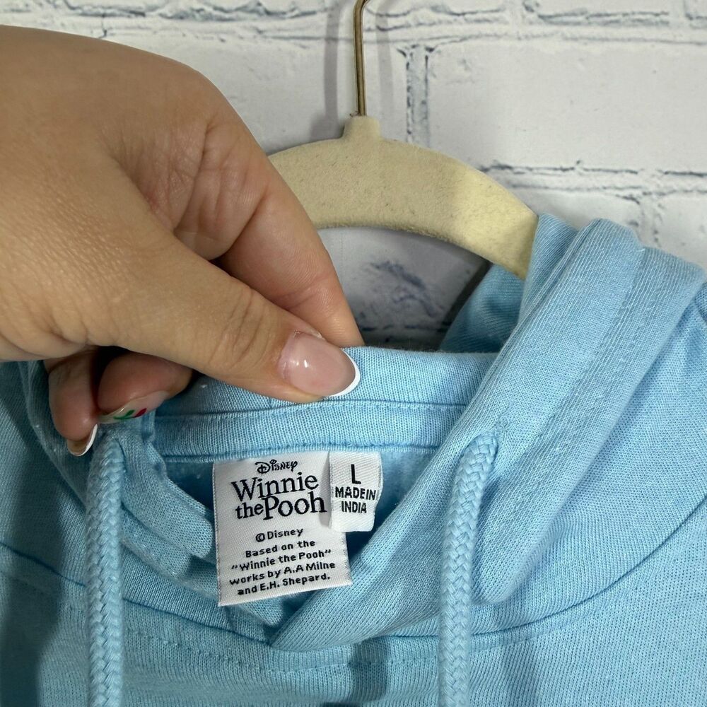 Winnie The Pooh Hoodie Women XL Blue Disney Collectible Run Outdoor Berry Sweet - Picture 4 of 11